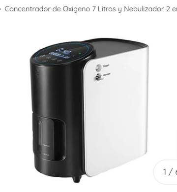 Concentrador de oxígeno y nebulizador